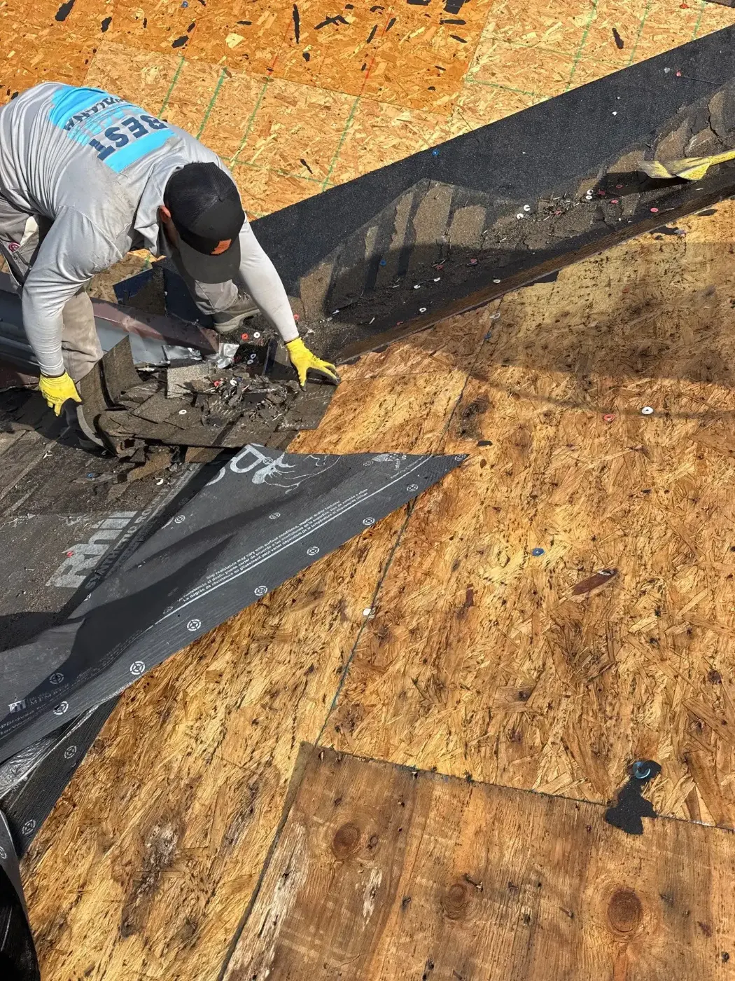 Commercial roof inspection documented in Brownsburg